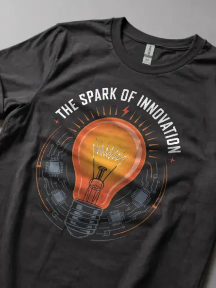 Innovation Light Bulb T-Shirt – Bold STEM Gift Tee - Image 5