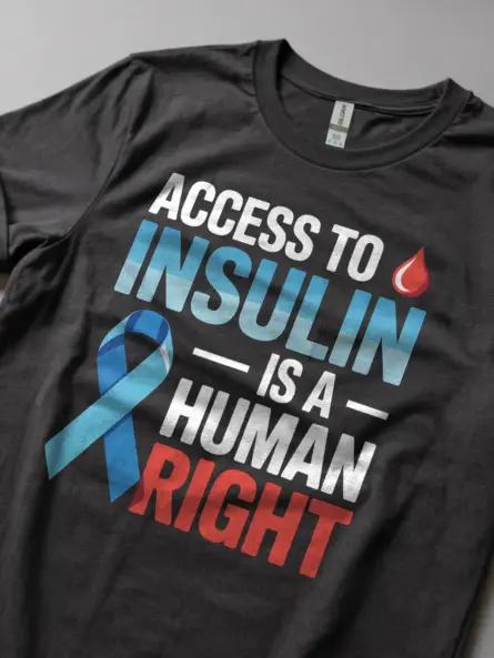 Insulin Is a Human Right Shirt – Bold Diabetes Advocacy Protest Tee - Image 5
