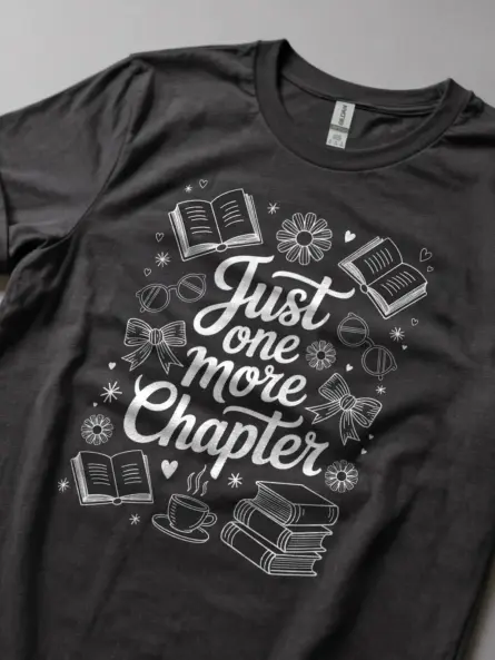 Vintage Just One More Chapter Shirt – Cozy Book Lover Gift Tee - Image 5