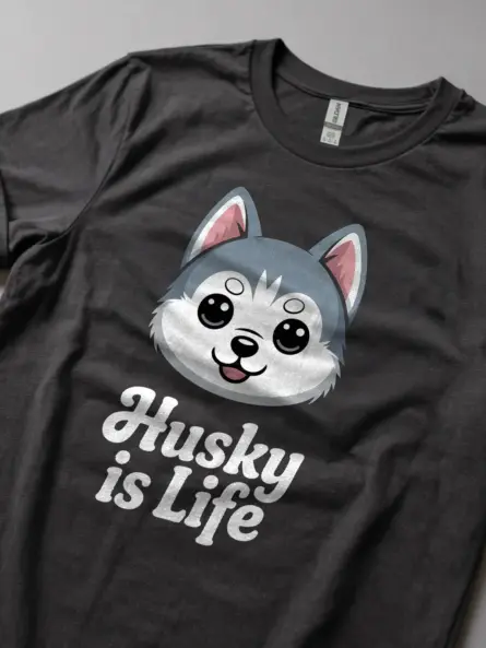 Kawaii Husky T-Shirt – Cute Chibi Dog Life Tee for Anime Fans - Image 6
