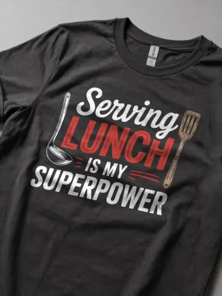 Lunch Lady Superpower T-Shirt for Cafeteria Staff - Image 5