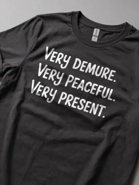 Calm and Grounded Mindful T-Shirt – For Present Moment Living - Image 5