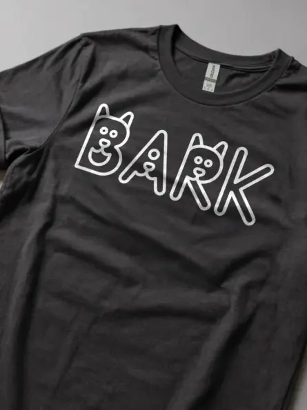Minimalist Dog T-Shirt – Modern BARK Design for Dog Lovers - Image 5