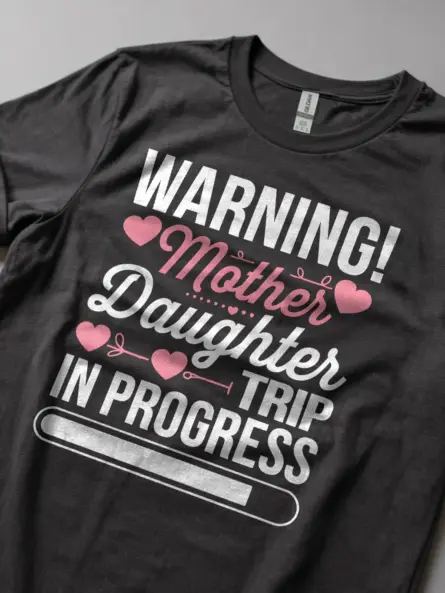 Warning Mother Daughter Trip Shirt – Perfect Tee for Travel & Bonding - Image 2