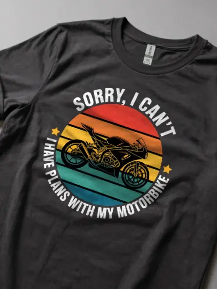 Bold Motorbike T Shirt – Retro Rider Quote Tee for Bikers - Image 5