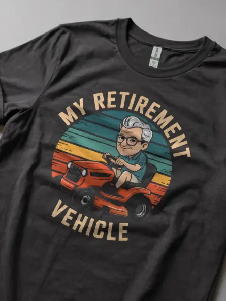 Legendary Retirement Lawn Mower T-Shirt - Image 6