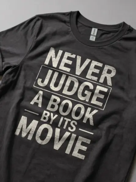 Funny Never Judge a Book by Its Movie T-Shirt - Image 6