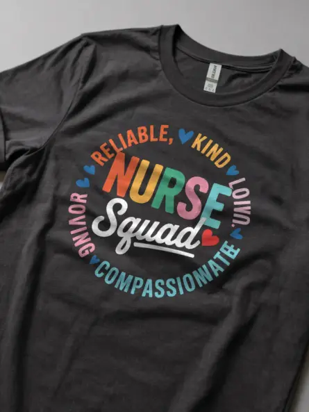 Colorful Nurse Squad Shirt for Team Appreciation - Image 5