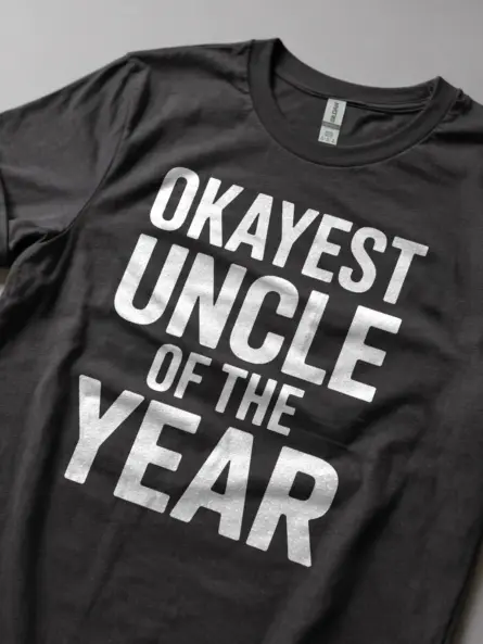 Funny Okayest Uncle T-Shirt Gift for Men - Image 5