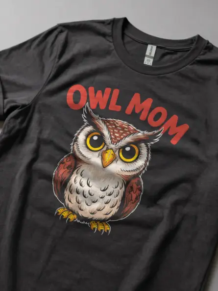 Owl Mom T-Shirt for Bird Lovers - Image 6