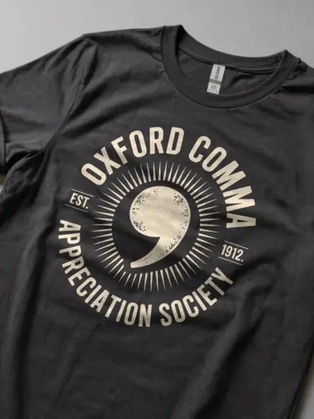 Oxford Comma Shirt – Vintage “Appreciation Society Est. 1912” Tee - Image 5