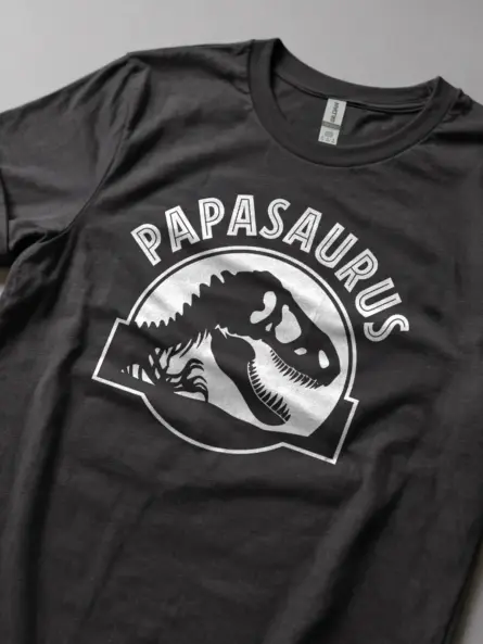 Papasaurus Dinosaur Dad T-Shirt – Funny Prehistoric Gift Tee - Image 5