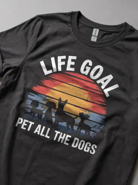 Life Goal Pet All The Dogs T-Shirt - Image 5