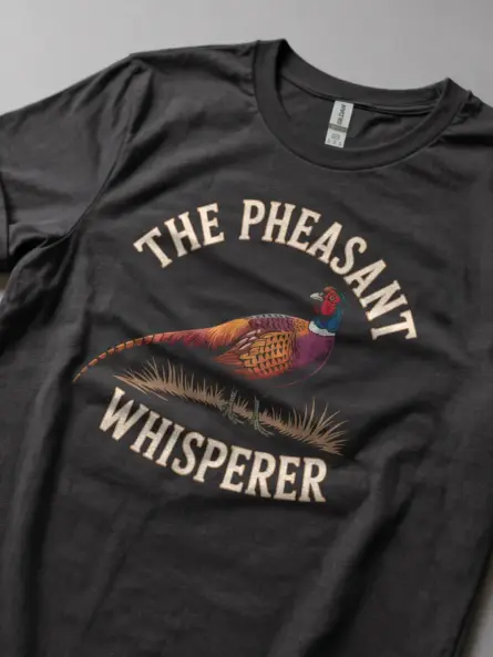 Pheasant Whisperer T-Shirt for Hunters – Vintage Outdoor Graphic Tee - Image 2