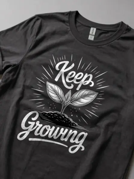 Keep Growing Plant Lover Inspirational T-Shirt - Image 5