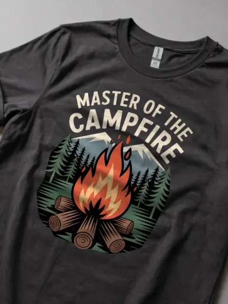 Retro Campfire T-Shirt for Campers - Image 5