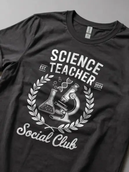 Science Teacher Shirt – Bold Vintage Social Club Faculty Tee - Image 5