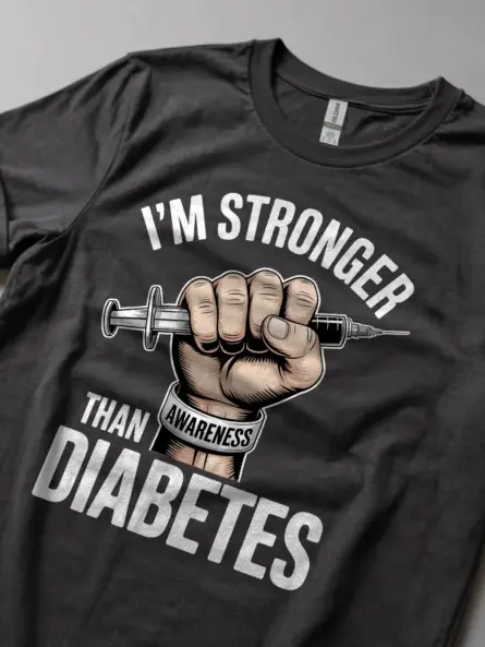 Stronger Than Diabetes Shirt – Bold Awareness Tee for Fighters & Survivors - Image 5