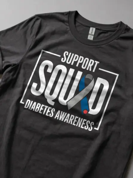 Support Squad Diabetes Shirt – Powerful Awareness Ribbon Tee - Image 8