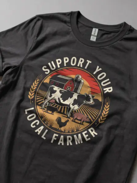 Support Your Local Farmer T-Shirt - Image 6