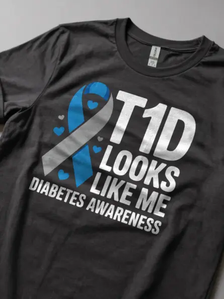 T1D Looks Like Me Shirt – Bold Diabetes Awareness Power Tee - Image 5