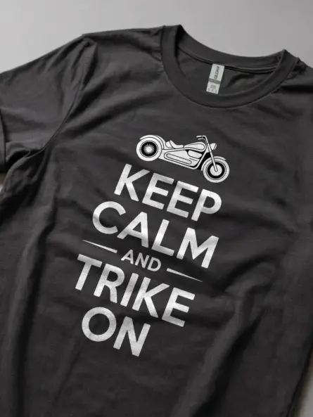 Bold Trike Motorcycle T-Shirt – Keep Calm Rider Club Tee - Image 5
