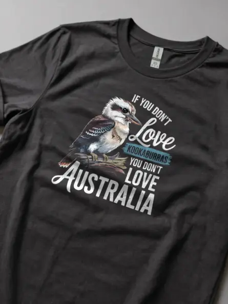 Vintage Kookaburra T-Shirt – Retro Australian Bird Tee for Nature Lovers - Image 2