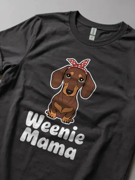 Weenie Mama Dachshund Shirt for Dog Moms - Image 2