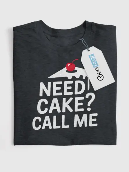 Need Cake Call Me T-Shirt - Image 4