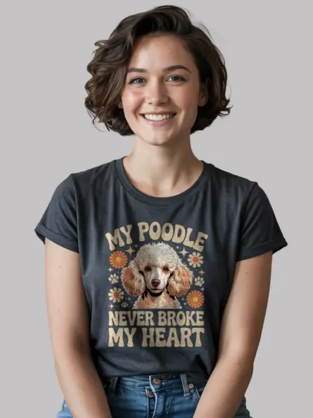 Poodle Never Broke My Heart Shirt – Vintage Groovy Dog Tee - Image 12