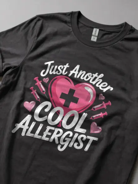 Dark Heather Cool Allergist Tee for Doctors