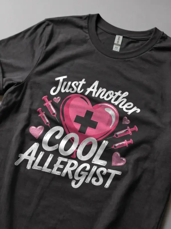 Dark Heather Cool Allergist Tee for Doctors