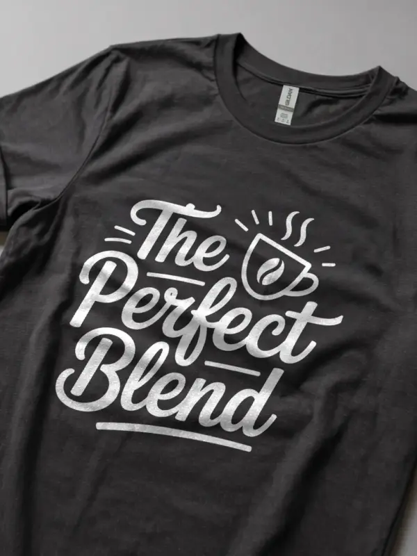 dark heather the perfect blend coffee shirt cafe culture