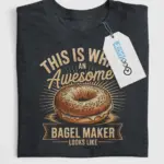 vintage bagel maker t-shirt for bakers