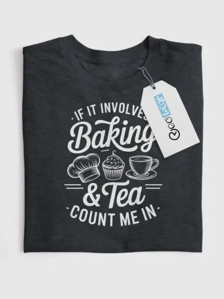 Vintage Baking and Tea T-Shirt for Cozy Cooks - Image 4