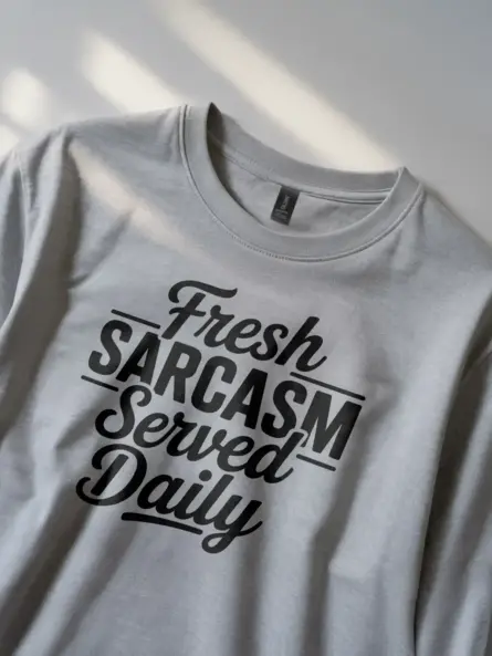 grey Shirt Fresh Sarcasm Served Daily Sarcasm Served Daily T-Shirt