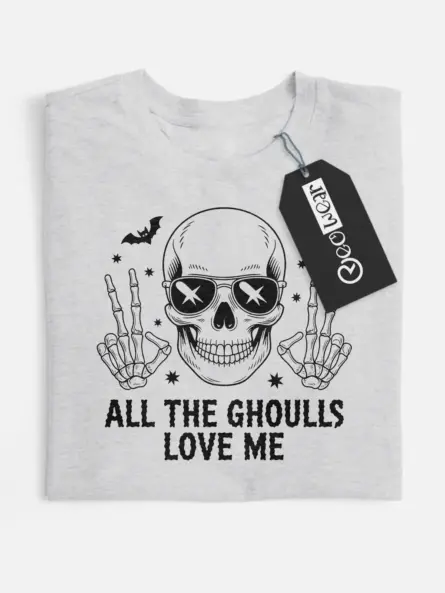 gothic skull sunglasses t-shirt