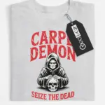 grey flatlay Shirt – Carpe Demon – carpe demon reaper t-shirt