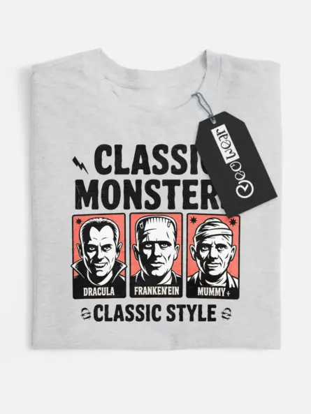 classic monsters vintage horror t-shirt