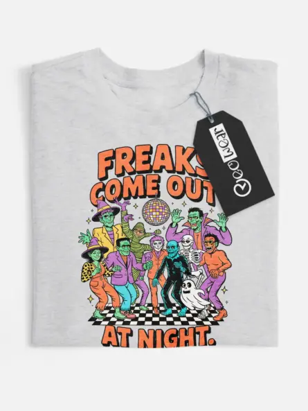 freaks come out at night halloween t-shirt
