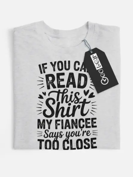 Funny Engaged Couple T-Shirt for Men - Image 4