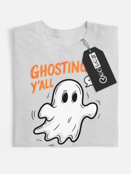 Playful Spooky Ghosting T-Shirt for Halloween Fun