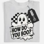 grey cute ghost Halloween t-shirt