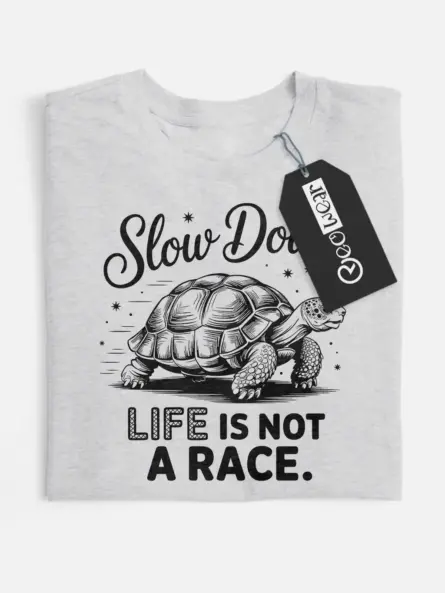 Mindfulness Turtle T-Shirt – Slow Down Life Quote Design