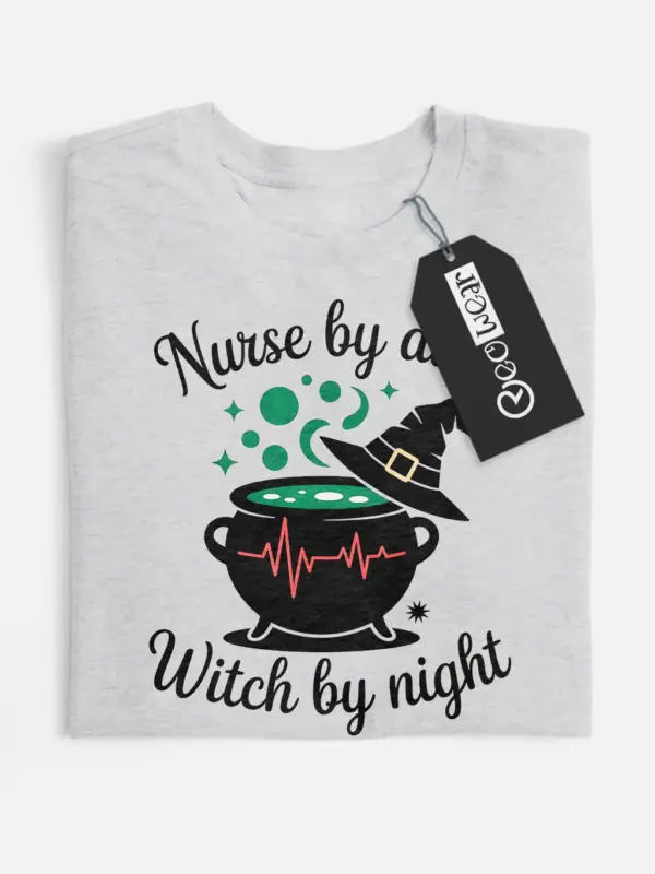 nurse by day witch by night t-shirt