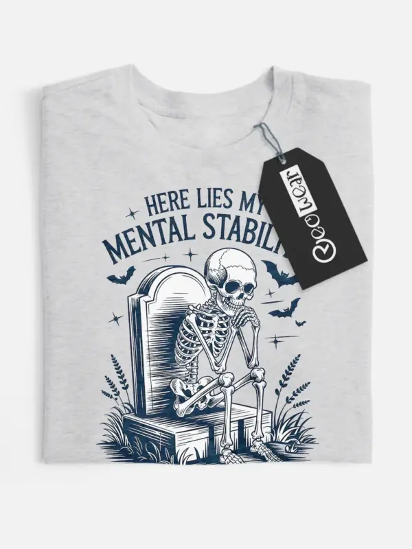 mental stability skeleton t-shirt