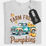 farm fresh pumpkin truck t-shirt