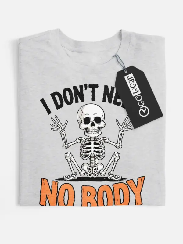 funny skeleton pun t-shirt