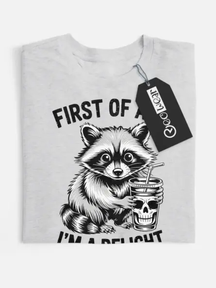 Hilarious Funny Raccoon Delight T-Shirt for Meme Fans - Image 4