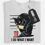 I do what I want cat shirt